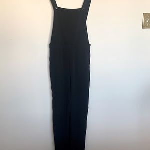 F21 Black Overalls Jumpsuit